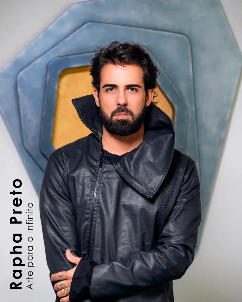 Capa do livro Arte para o Infinito, de Rapha Preto
